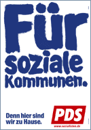 Plakat: Für soziale Kommunen